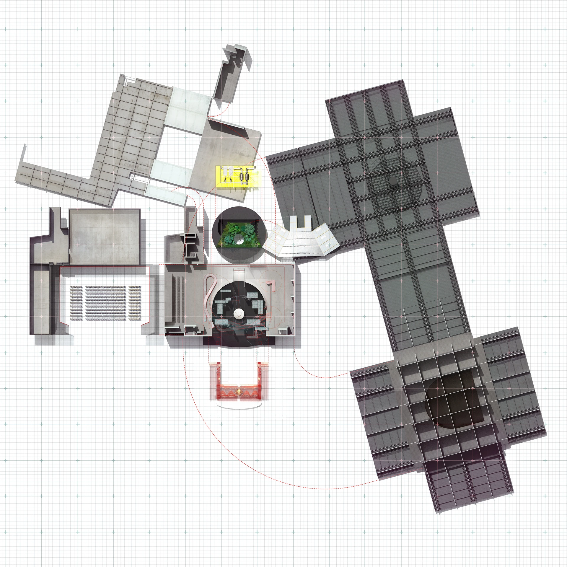 Unfolded stage plan