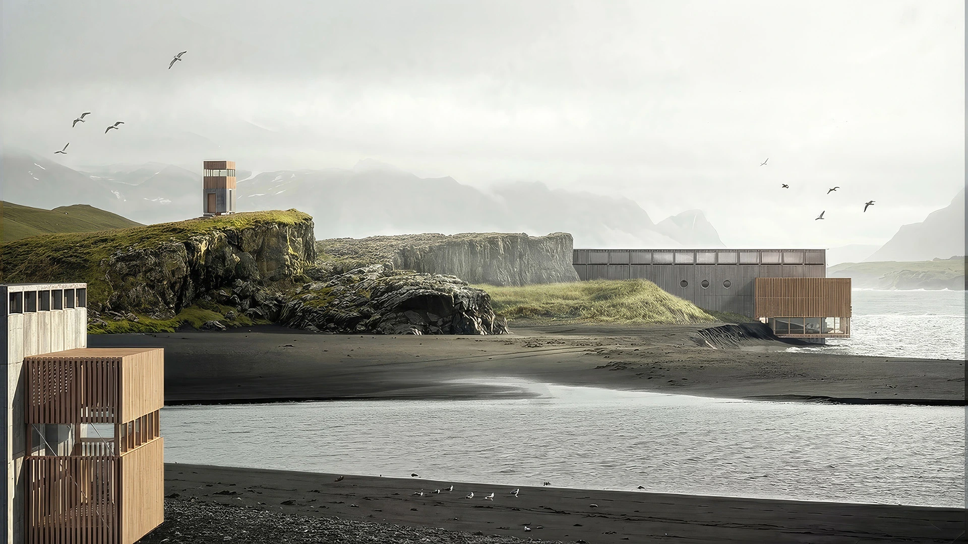 Shelter and observation in Djúpivogur, Iceland